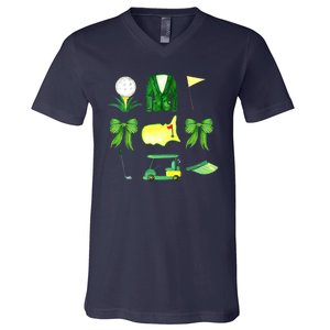 Coquette Bow Masters Golf Tournament Golfing V-Neck T-Shirt