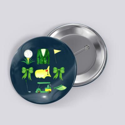 Coquette Bow Masters Golf Tournament Golfing Button