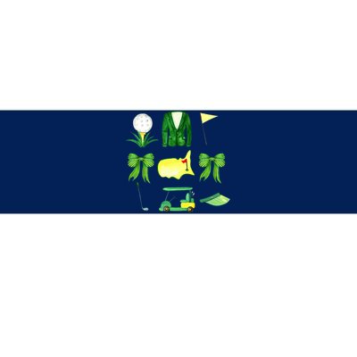 Coquette Bow Masters Golf Tournament Golfing Bumper Sticker