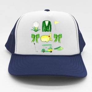 Coquette Bow Masters Golf Tournament Golfing Trucker Hat