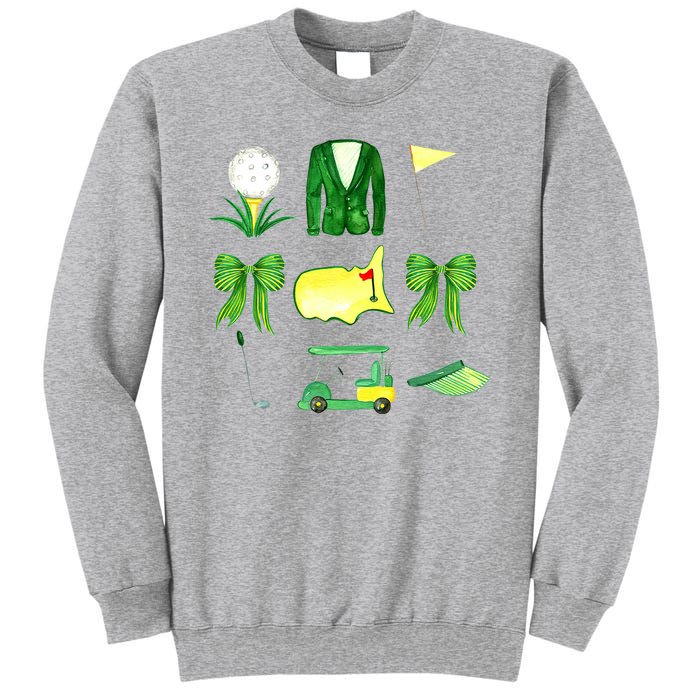 Coquette Bow Masters Golf Tournament Golfing Sweatshirt