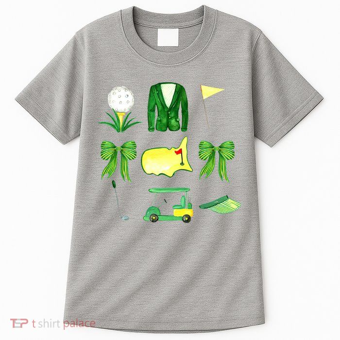 Coquette Bow Masters Golf Tournament Golfing Tall T-Shirt
