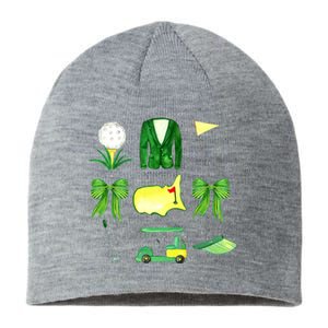 Coquette Bow Masters Golf Tournament Golfing Sustainable Beanie