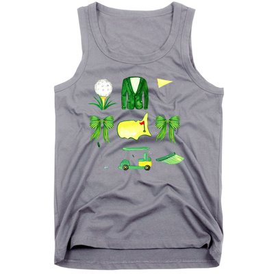 Coquette Bow Masters Golf Tournament Golfing Tank Top