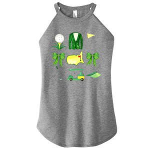 Coquette Bow Masters Golf Tournament Golfing Women's Perfect Tri Rocker Tank