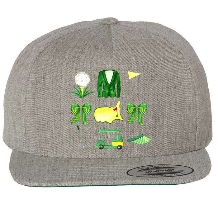 Coquette Bow Masters Golf Tournament Golfing Wool Snapback Cap