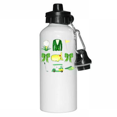 Coquette Bow Masters Golf Tournament Golfing Aluminum Water Bottle 