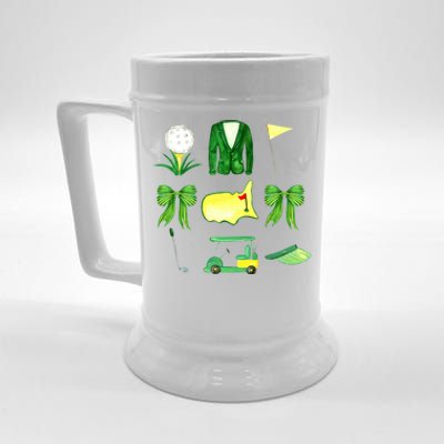 Coquette Bow Masters Golf Tournament Golfing Beer Stein