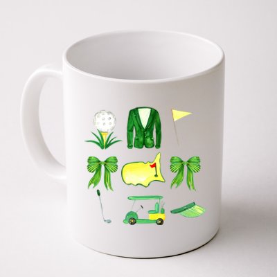 Coquette Bow Masters Golf Tournament Golfing Coffee Mug