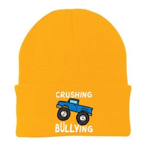 Crushing Bullying Monster Truck Kids Unity Day Orange Knit Cap Winter Beanie