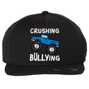 Crushing Bullying Monster Truck Kids Unity Day Orange Wool Snapback Cap