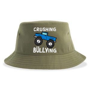 Crushing Bullying Monster Truck Kids Unity Day Orange Sustainable Bucket Hat