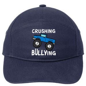 Crushing Bullying Monster Truck Kids Unity Day Orange 7-Panel Snapback Hat