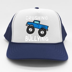 Crushing Bullying Monster Truck Kids Unity Day Orange Trucker Hat