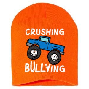 Crushing Bullying Monster Truck Kids Unity Day Orange Short Acrylic Beanie