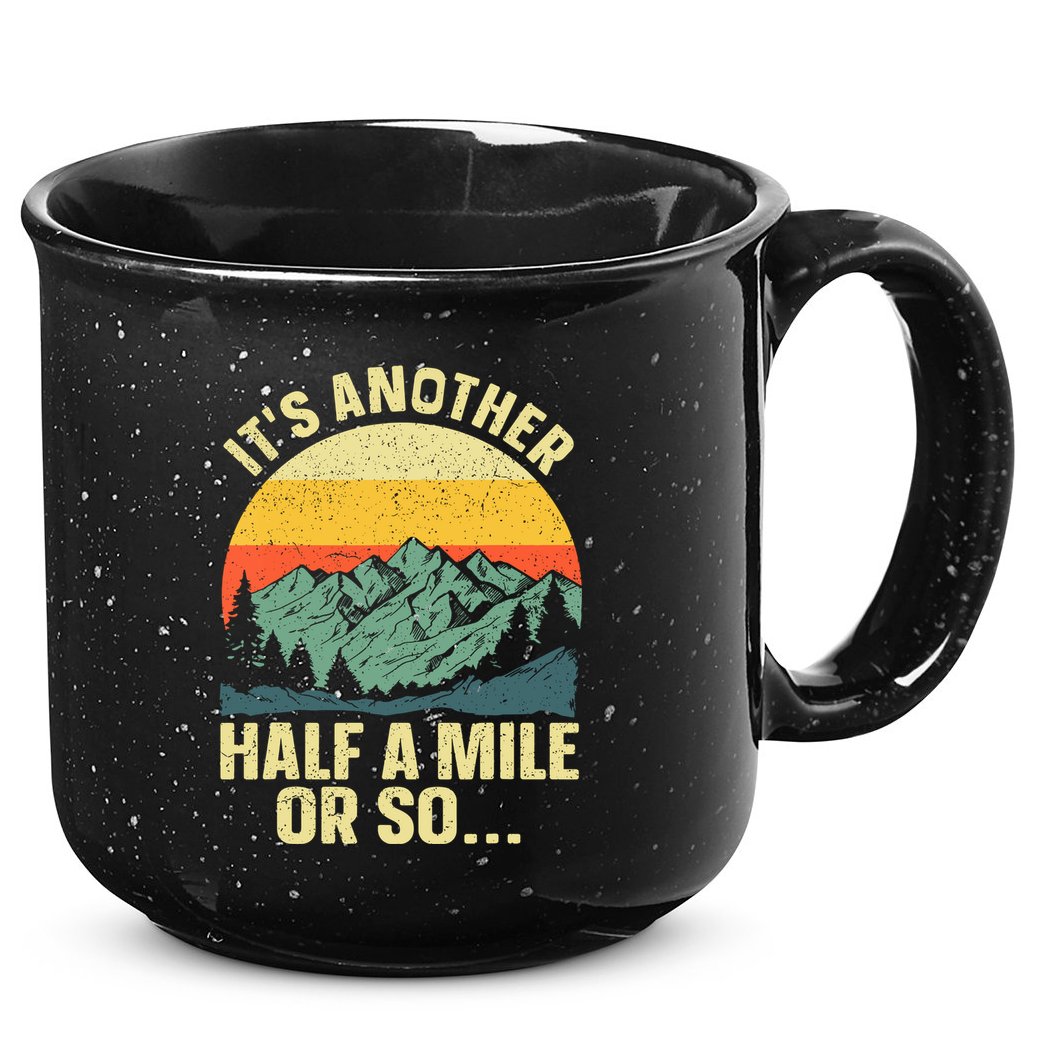 Camping Backpacking Mountain Hiker Gift Funny Hiking 15oz Campfire Ceramic Mug
