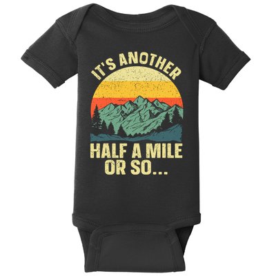 Camping Backpacking Mountain Hiker Gift Funny Hiking Baby Bodysuit