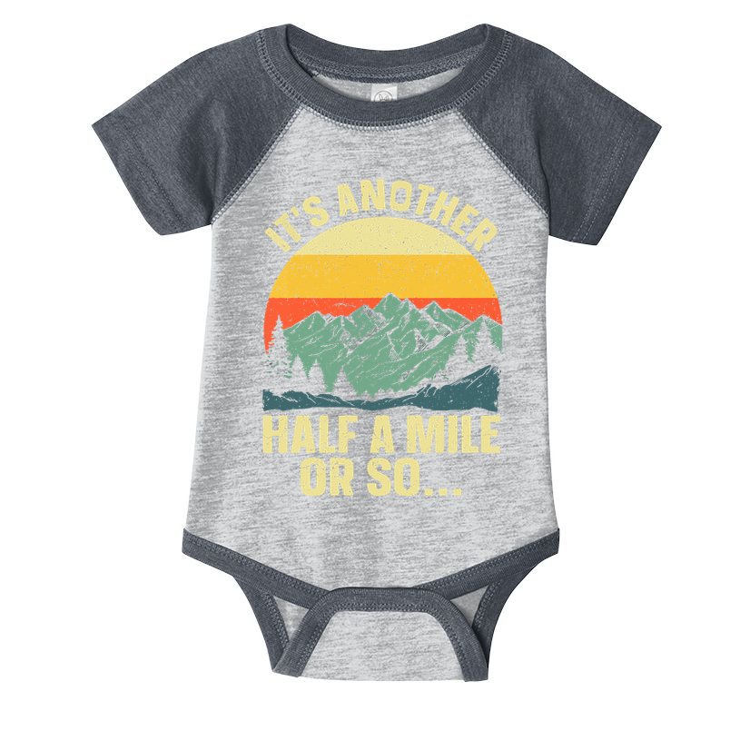 Camping Backpacking Mountain Hiker Gift Funny Hiking Infant Baby Jersey Bodysuit