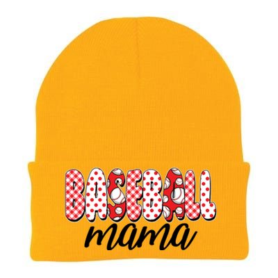 Cute Baseball Mama Knit Cap Winter Beanie