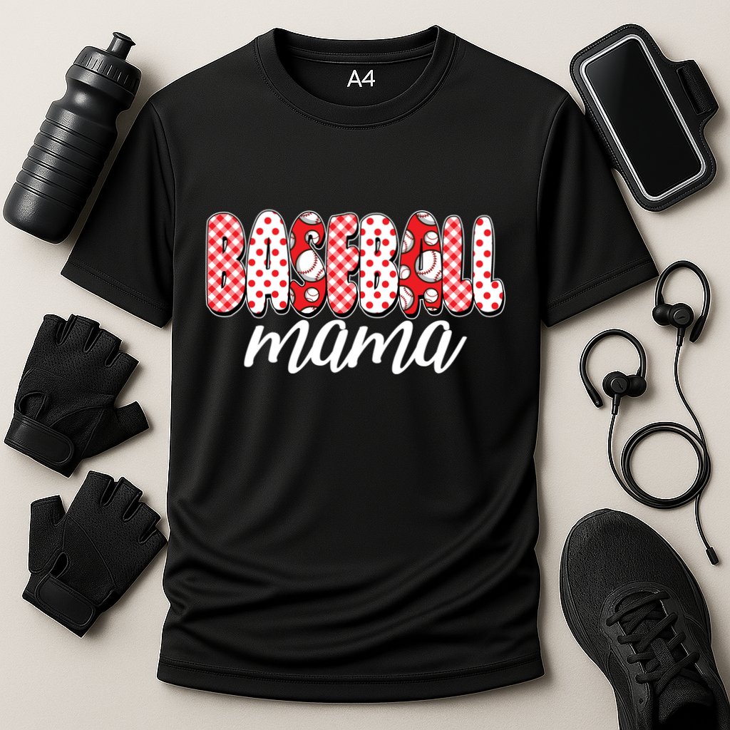 Cute Baseball Mama Cooling Performance Crew T-Shirt