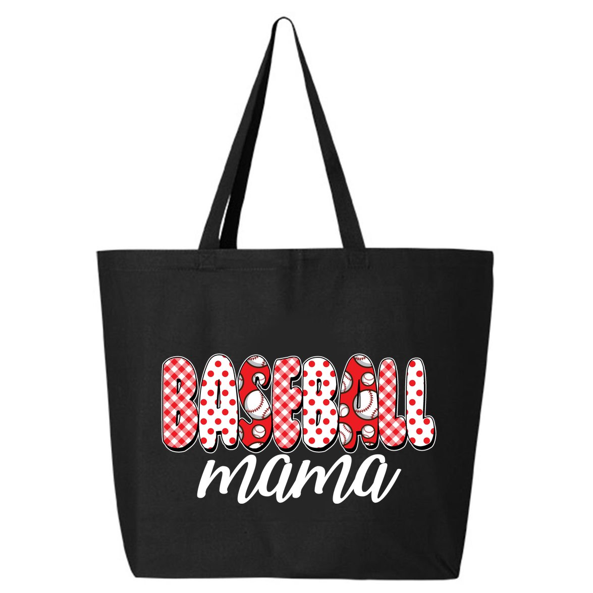 Cute Baseball Mama 25L Jumbo Tote