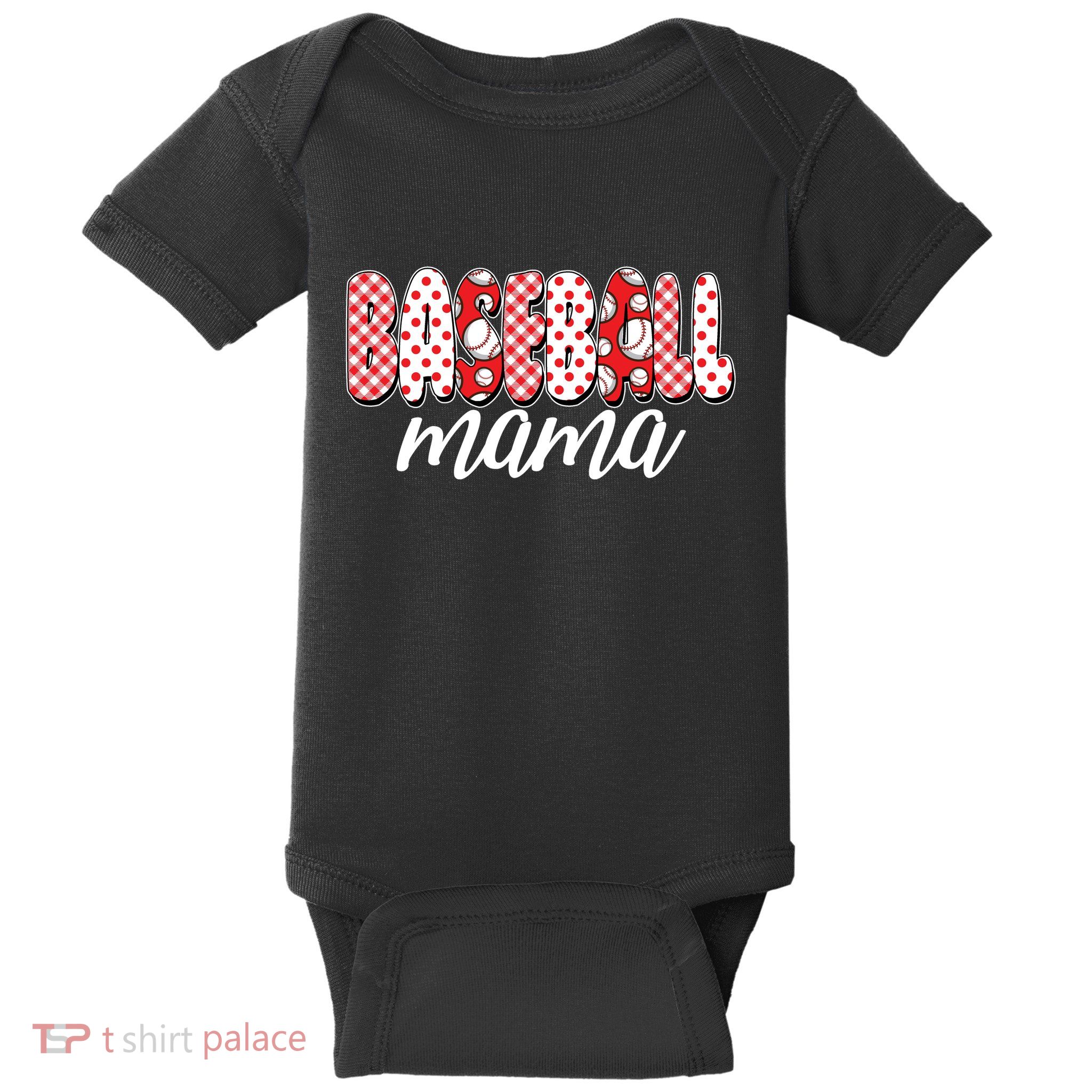Cute Baseball Mama Baby Bodysuit