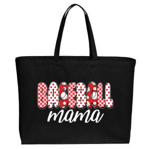 Cute Baseball Mama Cotton Canvas Jumbo Tote