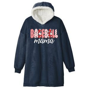 Cute Baseball Mama Hooded Wearable Blanket