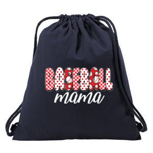 Cute Baseball Mama Drawstring Bag