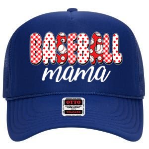 Cute Baseball Mama High Crown Mesh Back Trucker Hat