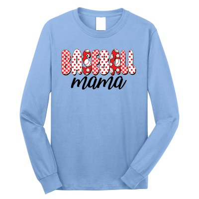 Cute Baseball Mama Long Sleeve Shirt