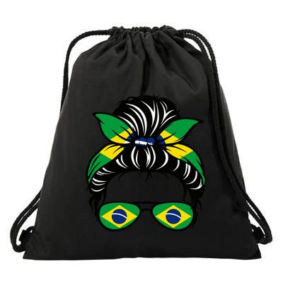 Cool Brazilian Messy Bun Drawstring Bag