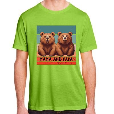 Charming Bears Mama And Papa Warm Playful Family Together Gift Adult ChromaSoft Performance T-Shirt