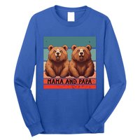 Charming Bears Mama And Papa Warm Playful Family Together Gift Long Sleeve Shirt