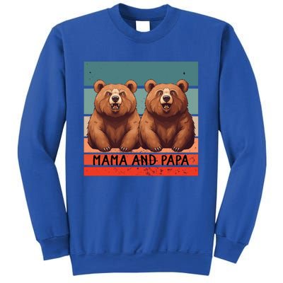 Charming Bears Mama And Papa Warm Playful Family Together Gift Sweatshirt