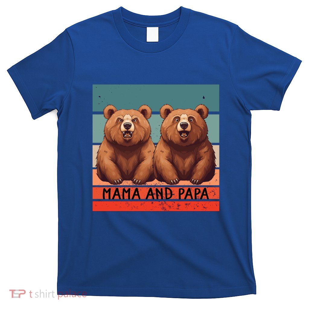Charming Bears Mama And Papa Warm Playful Family Together Gift T-Shirt