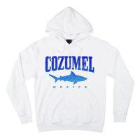 Cozumel Beach Mexico Scuba Diver Shark Diving Vintage Hoodie