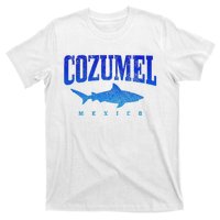 Cozumel Beach Mexico Scuba Diver Shark Diving Vintage T-Shirt