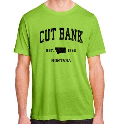 Cut Bank Montana Mt Vintage Athletic Sports Adult ChromaSoft Performance T-Shirt