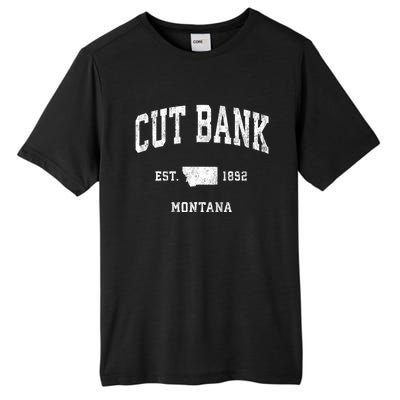 Cut Bank Montana Mt Vintage Athletic Sports Tall Fusion ChromaSoft Performance T-Shirt