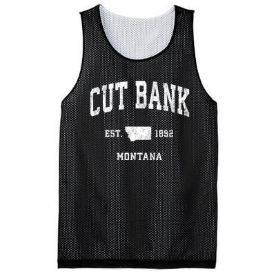 Cut Bank Montana Mt Vintage Athletic Sports Mesh Reversible Basketball Jersey Tank