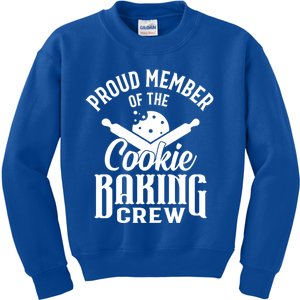 Cookie Baking Mom Proud Member Of The Cookie Baking Crew Gift Kids Sweatshirt