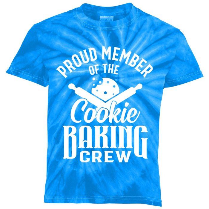 Cookie Baking Mom Proud Member Of The Cookie Baking Crew Gift Kids Tie-Dye T-Shirt