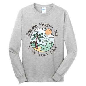 Cute Beach Motiv My Happy Place Seaside Gift Tall Long Sleeve T-Shirt