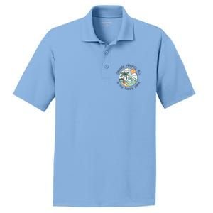 Cute Beach Motiv My Happy Place Seaside Gift PosiCharge RacerMesh Polo