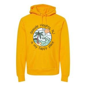 Cute Beach Motiv My Happy Place Seaside Gift Premium Hoodie