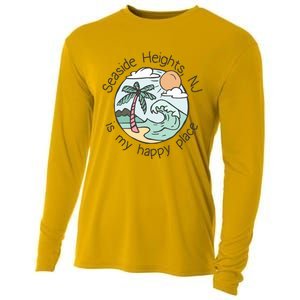 Cute Beach Motiv My Happy Place Seaside Gift Cooling Performance Long Sleeve Crew