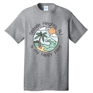 Cute Beach Motiv My Happy Place Seaside Gift Tall T-Shirt