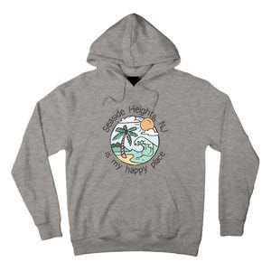 Cute Beach Motiv My Happy Place Seaside Gift Tall Hoodie