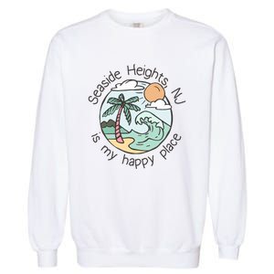 Cute Beach Motiv My Happy Place Seaside Gift Garment-Dyed Sweatshirt